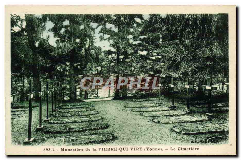 CPA Monastere de la Plerre qui Vire Le cimetiere