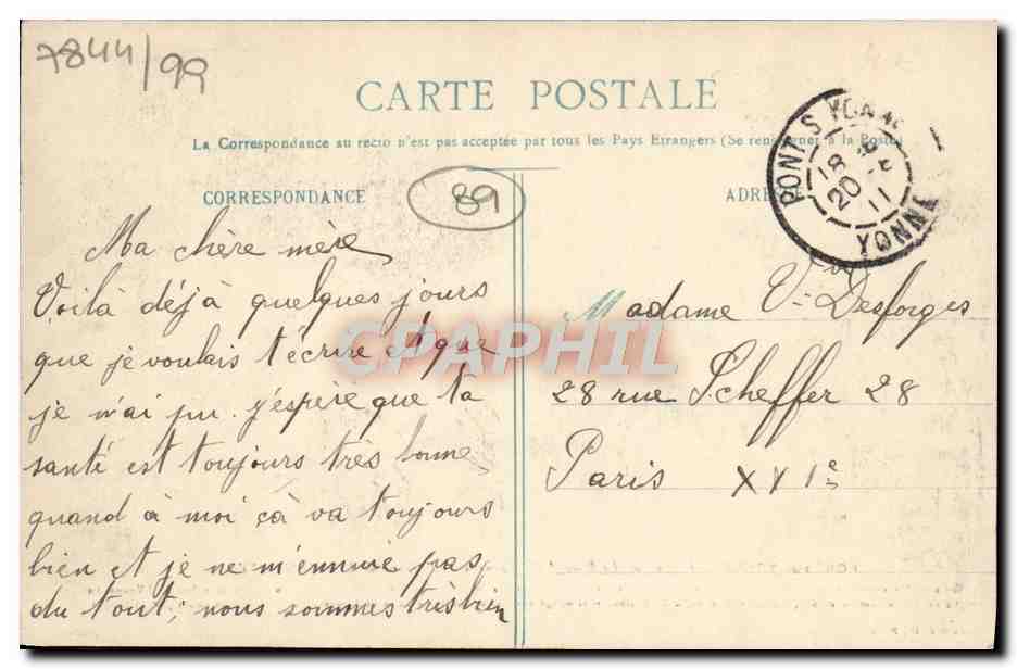 CPA Pont sur Yonne L'Aqueduc des Eaux de la Vanne dans la traversee de la Vallee de l'Yonne — Back