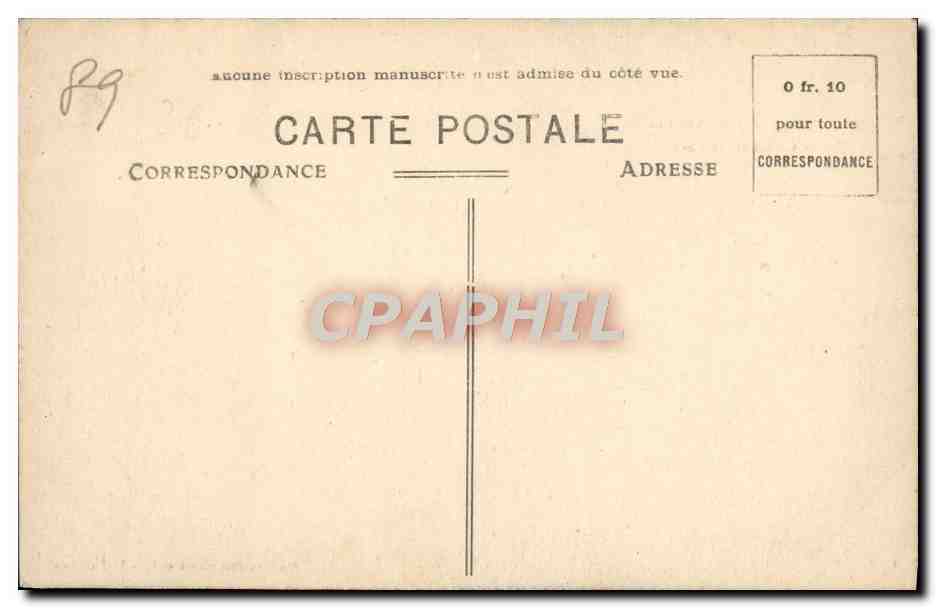 CPA St Fargeau Chateau et Parc — Back