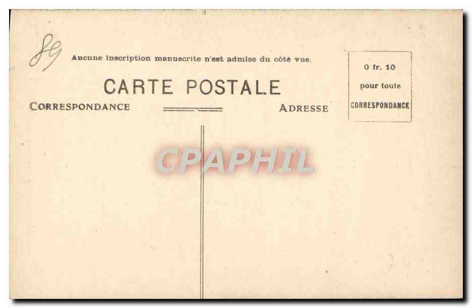CPA St Fargeau Entree du Chateau — Back