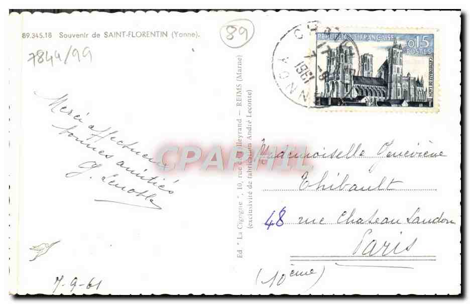 CPM St Florentin — Back