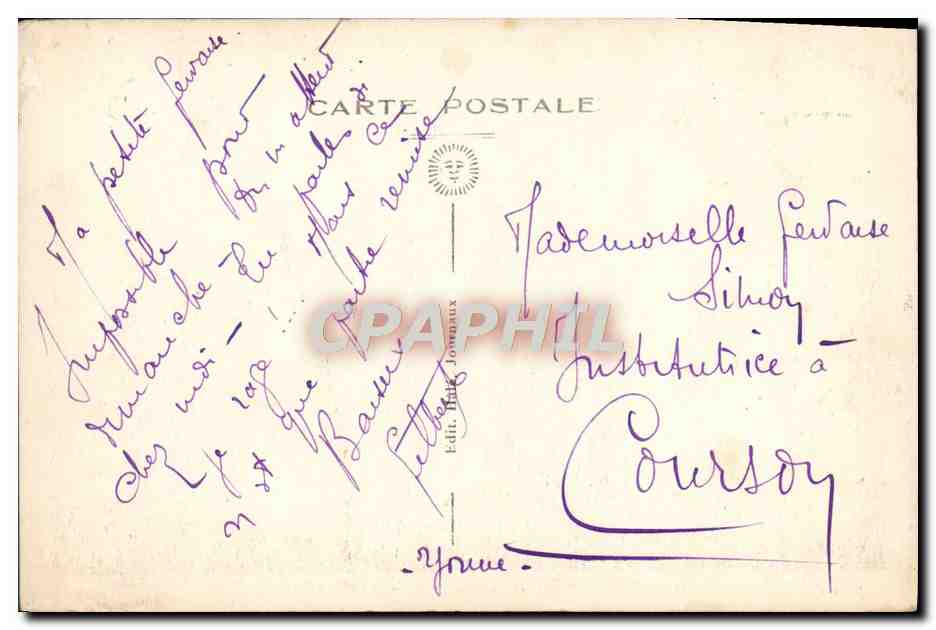 CPA St Florentin Vue Generale prise de la Route d'Avrelles — Back