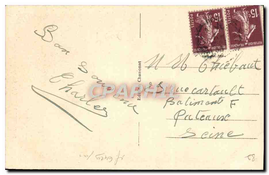 CPA Saint Maurice Thizouaille Ancien Chateau Enfants — Back