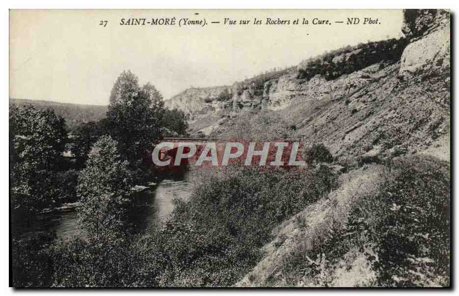 Saint-Moré (Yonne) — Vue sur les Rocbers et la Cure — ND Phot.