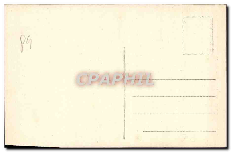 St-Père-sous-Vézelay — Innenansicht der Kirche — Pothain, Verlag, Avallon n°32 — Rückseite