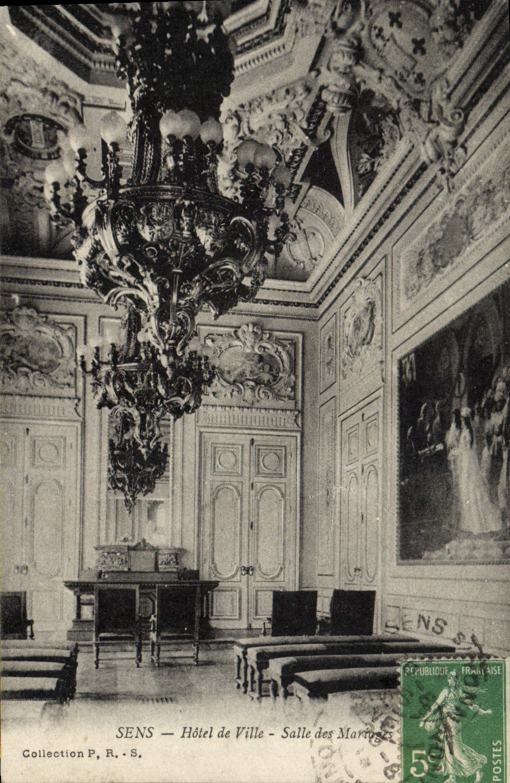 Sens — Hôtel de Ville — Salle des Mariages — Collection P. R. - S.