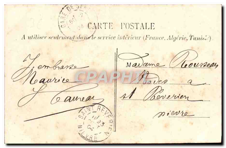 CPA Sens Le Nouel Hotel de ville inaugure le 3 Avril 1904 — Rückseite