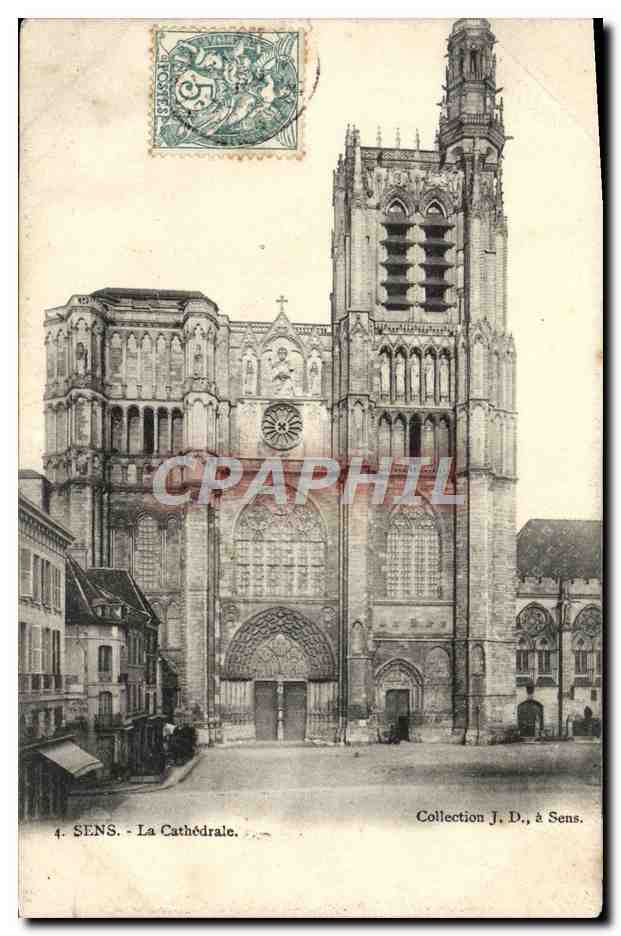 CPA Sens La Cathedrale