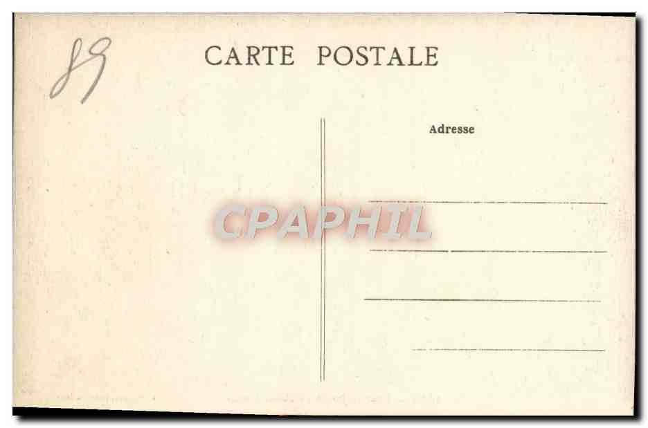 CPA Sens Cour et Jardin du Palais Synodal — Rückseite