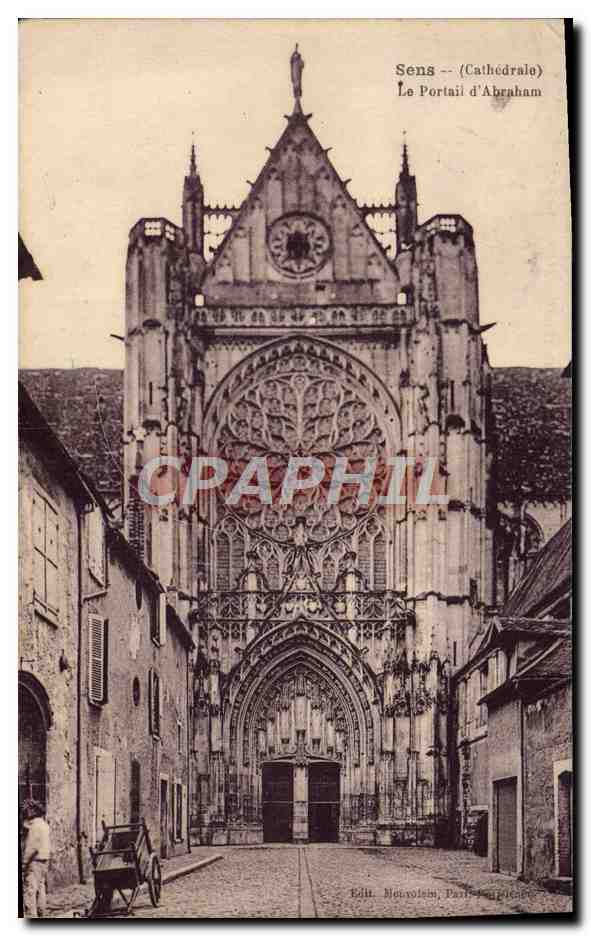 Sens -- (Cathédrale) Le Portail d'Abraham