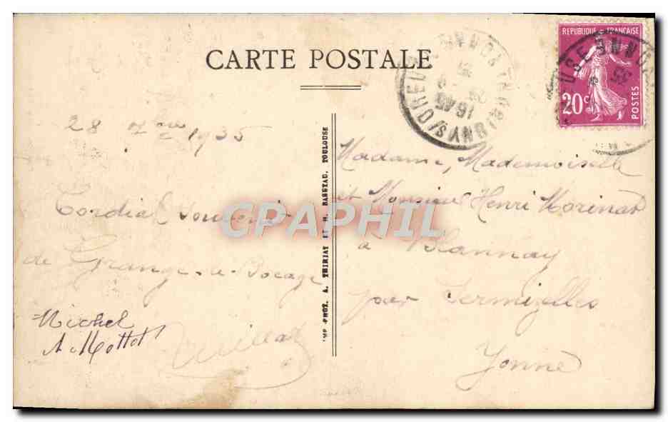 Sens -- (Cathédrale) Le Portail d'Abraham — Verso