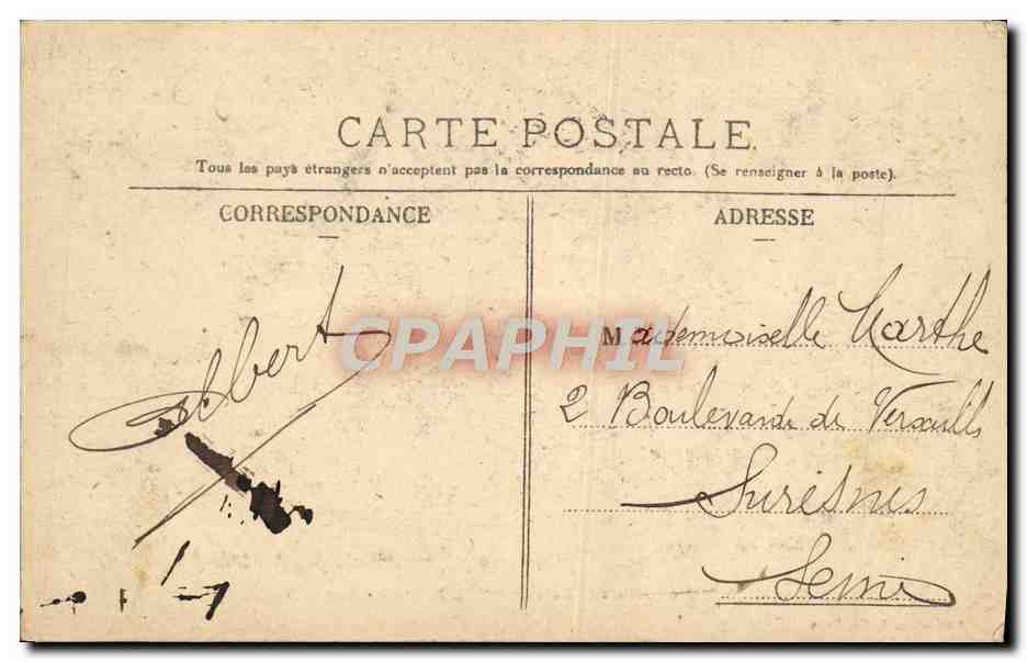 Sens — Le Jet d'eau du Tapis Vert, Hôtel-de-Ville et Cathédrale — Collection J. D., Seas — Reverso