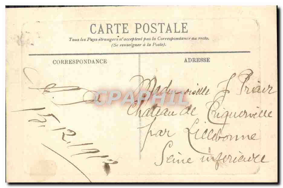 CPA Sens Barrage et Chapelle de Saint Bon — Rückseite