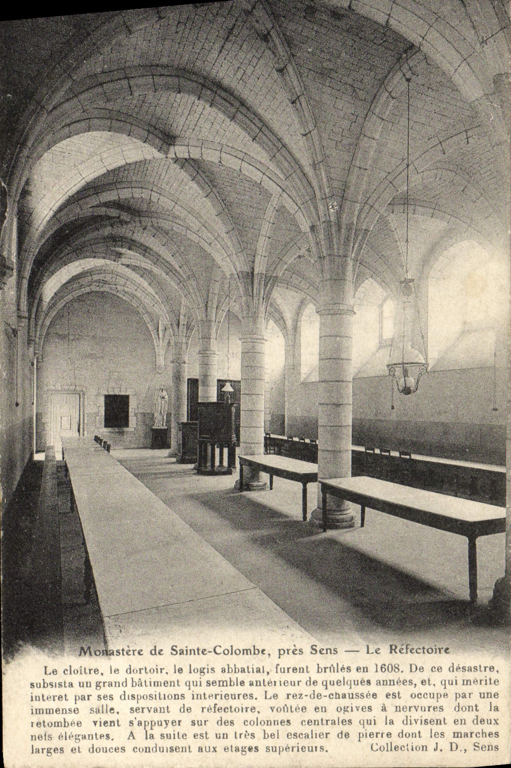 Monastère de Sainte-Colombe, près Sens — Le Réfectoire
