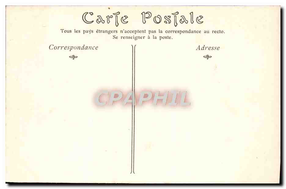 CPA Sens La Statue de J Cousin — Verso