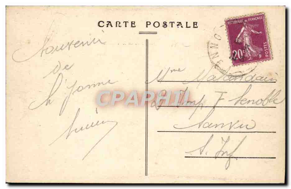 CPA Tanlay Le Chateau  — Back
