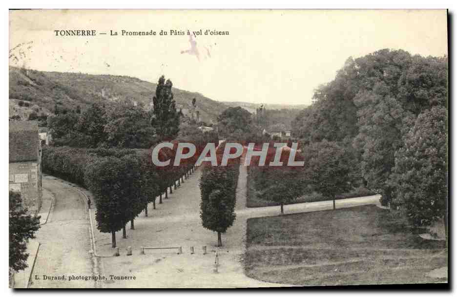 CPA Tonnerre La Promenade du Pris a vol d'oiseau