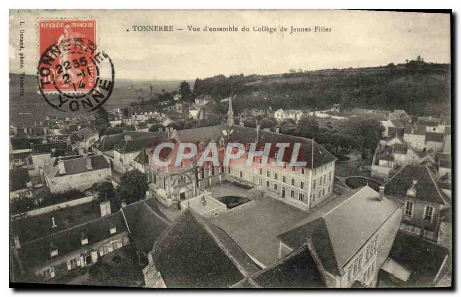 CPA Tonnerre Vue d'ensemble du College de Jeunes Filles