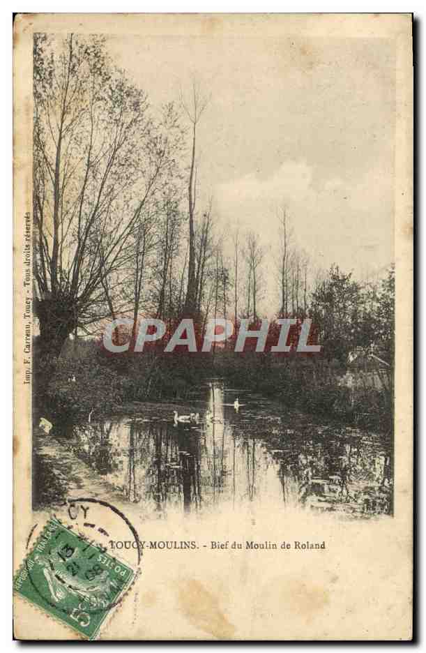 CPA Toucy Moulins Bief du Moulin de Roland