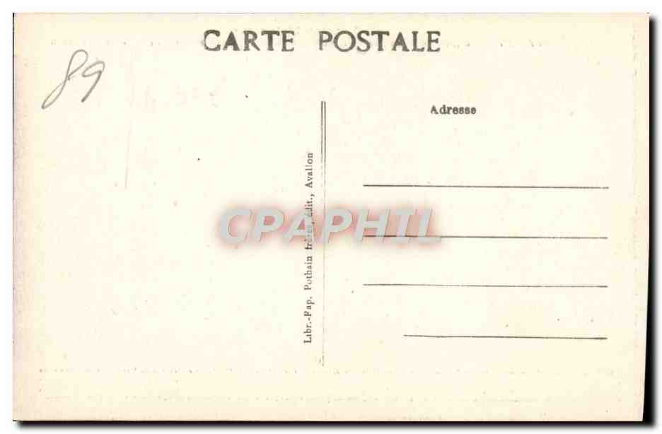 CPA Vezelay la Cordelle Emplacement ou Saint Bernard precha la croisade — Rückseite