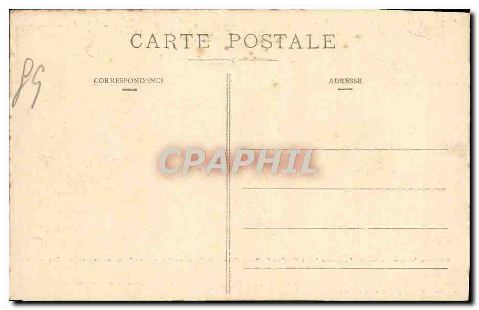 CPA Vezelay Historique La Porte Nenve — Rückseite