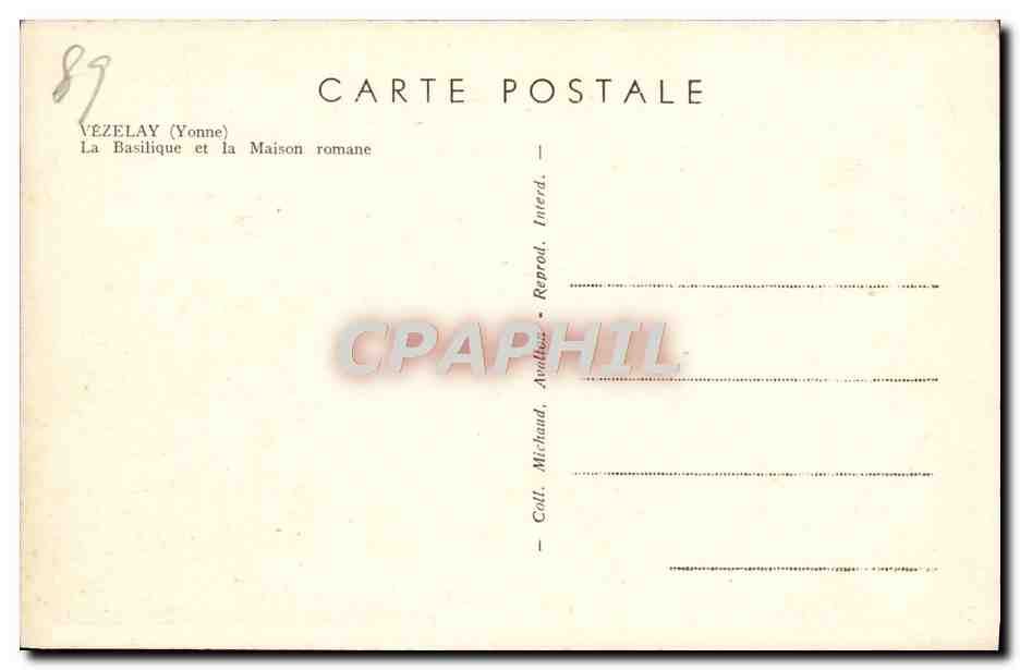 Vézelay (Yonne) — La Basilique et la Maison romane — Claudy — Reverso