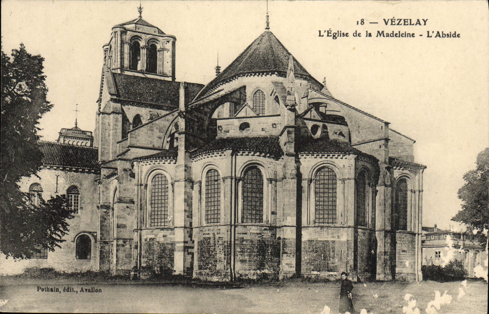 CPA Vezelay L'Eglise de la Madeleine L'Abside
