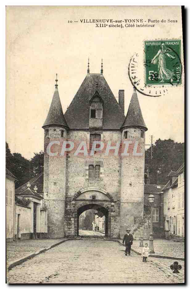 Villeneuve-sur-Yonne — Porte de Sens, XIIIe siècle — Éditeur inconnu, n° 10