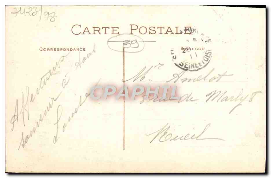 Villeneuve-sur-Yonne — Porte de Sens, XIIIe siècle — Éditeur inconnu, n° 10 — Achterkant