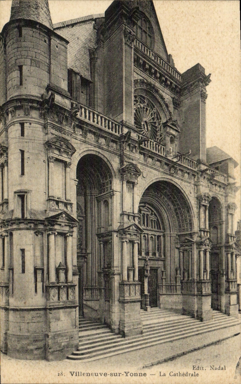 Villeneuve-sur-Yonne — Die Kathedrale — Edit. Nadal