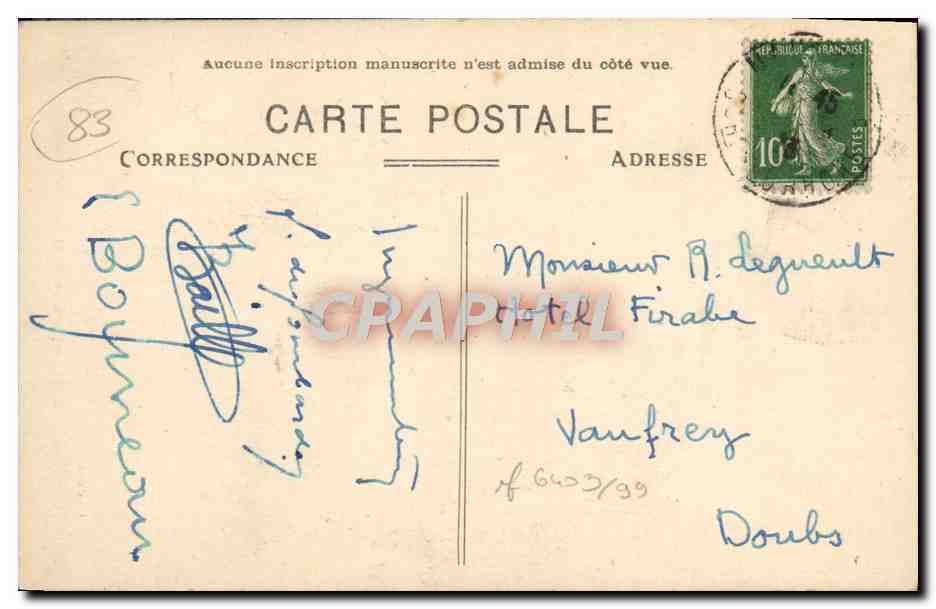 CPA Les Baux Le Pavillon De La Reine Jeanne — Verso