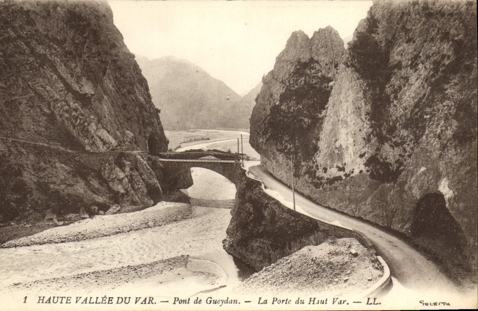 Haute Vallée du Var — Pont de Gueydan — La Porte du Haut Var — LL. — Selecta