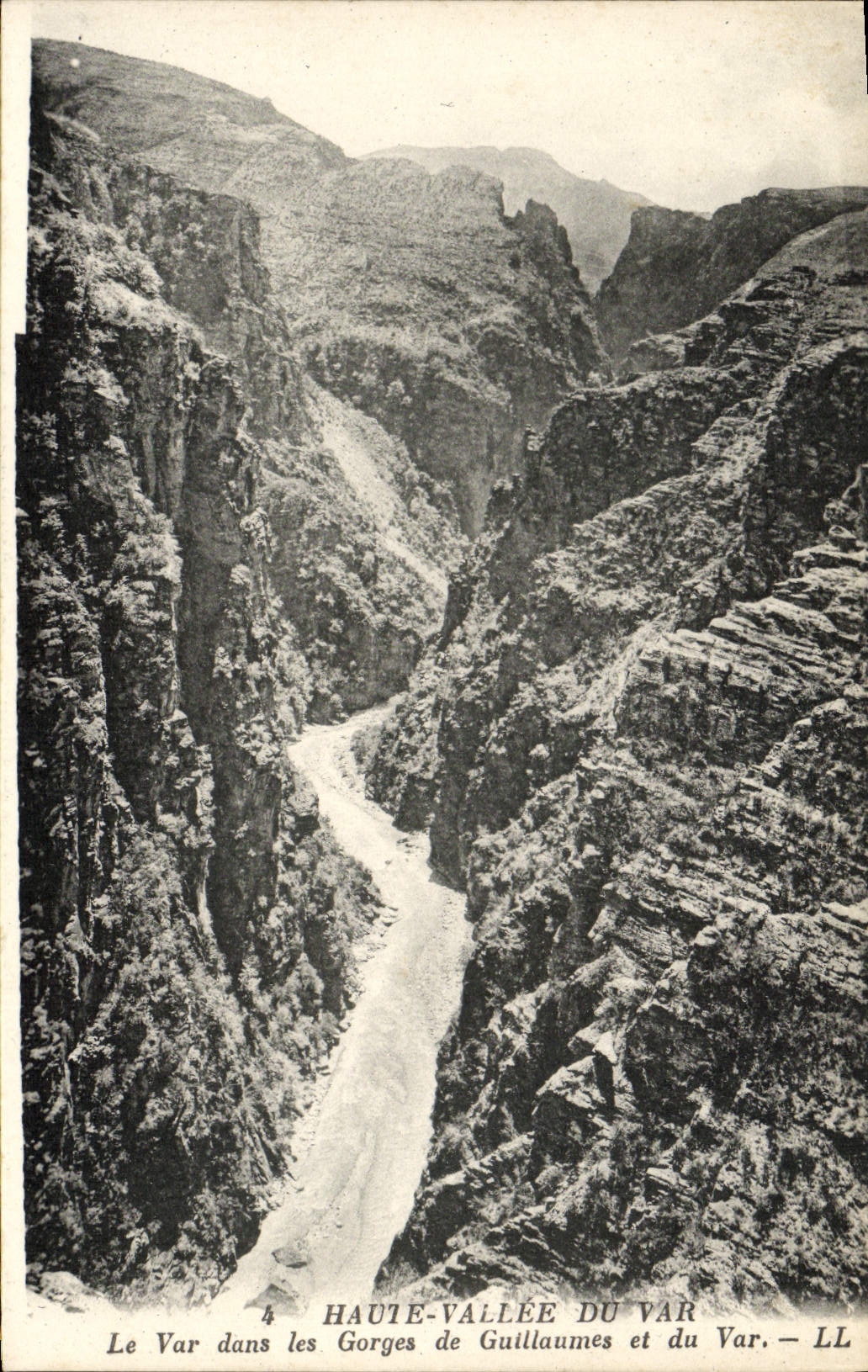 Le Var dans les Gorges de Guillaumes et du Var — LL — HAUTE-VALLÉE DU VAR
