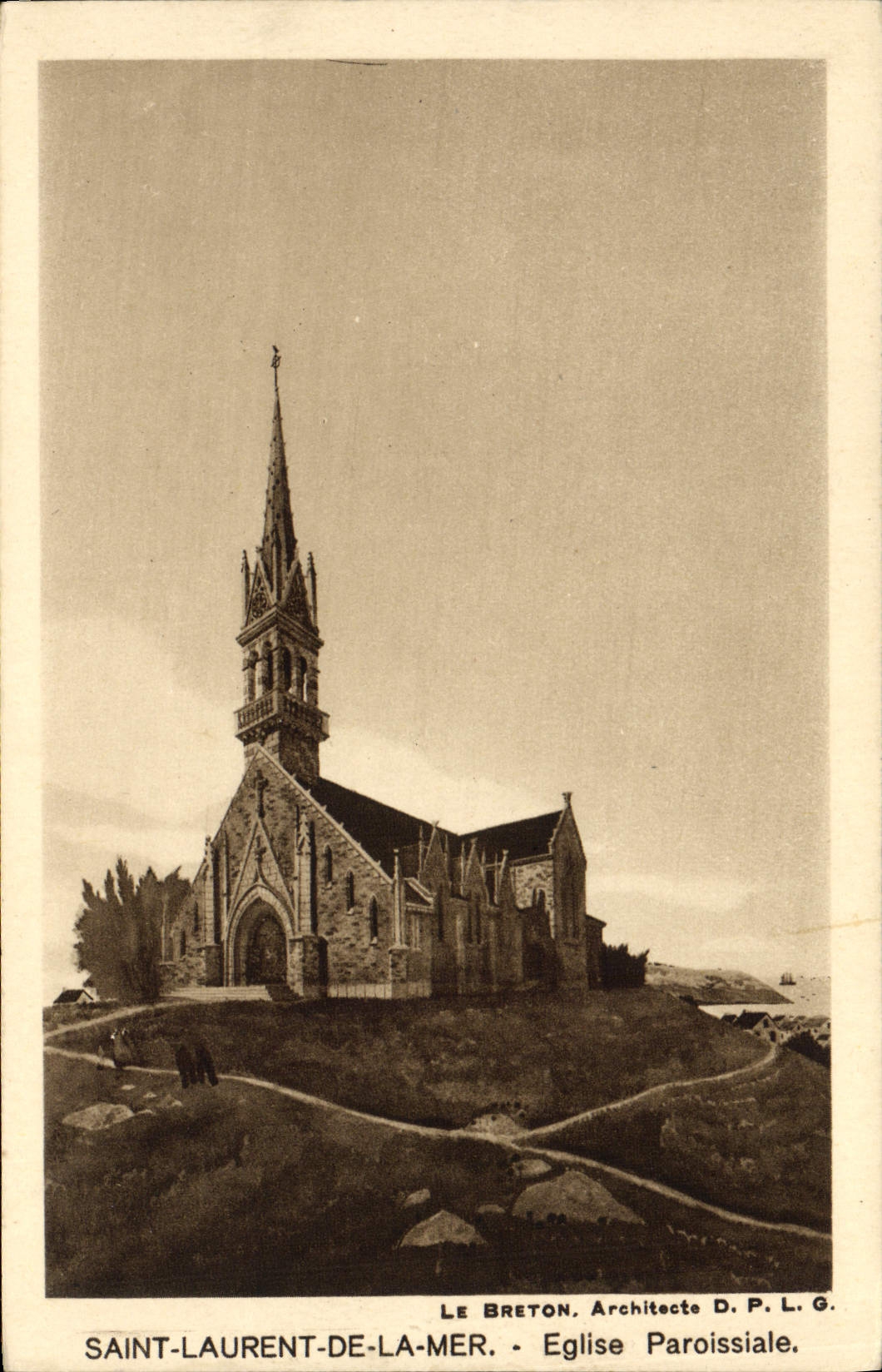 Saint-Laurent-de-la-Mer — Église Paroissiale — Le Breton, Architecte D.P.L.G.