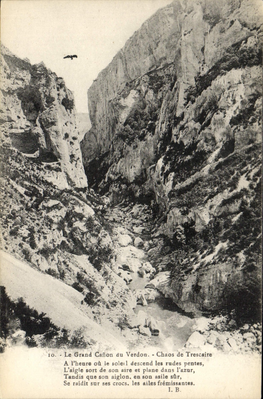 Le Grand Cañon du Verdon — Chaos de Trescaire — I. B. n°10
