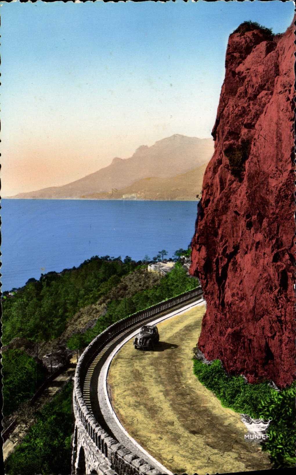 La Corniche d'Or - Route du Bord de Mer entre Théoule et Le Trayas — Éditions d'Art Munier, n°285