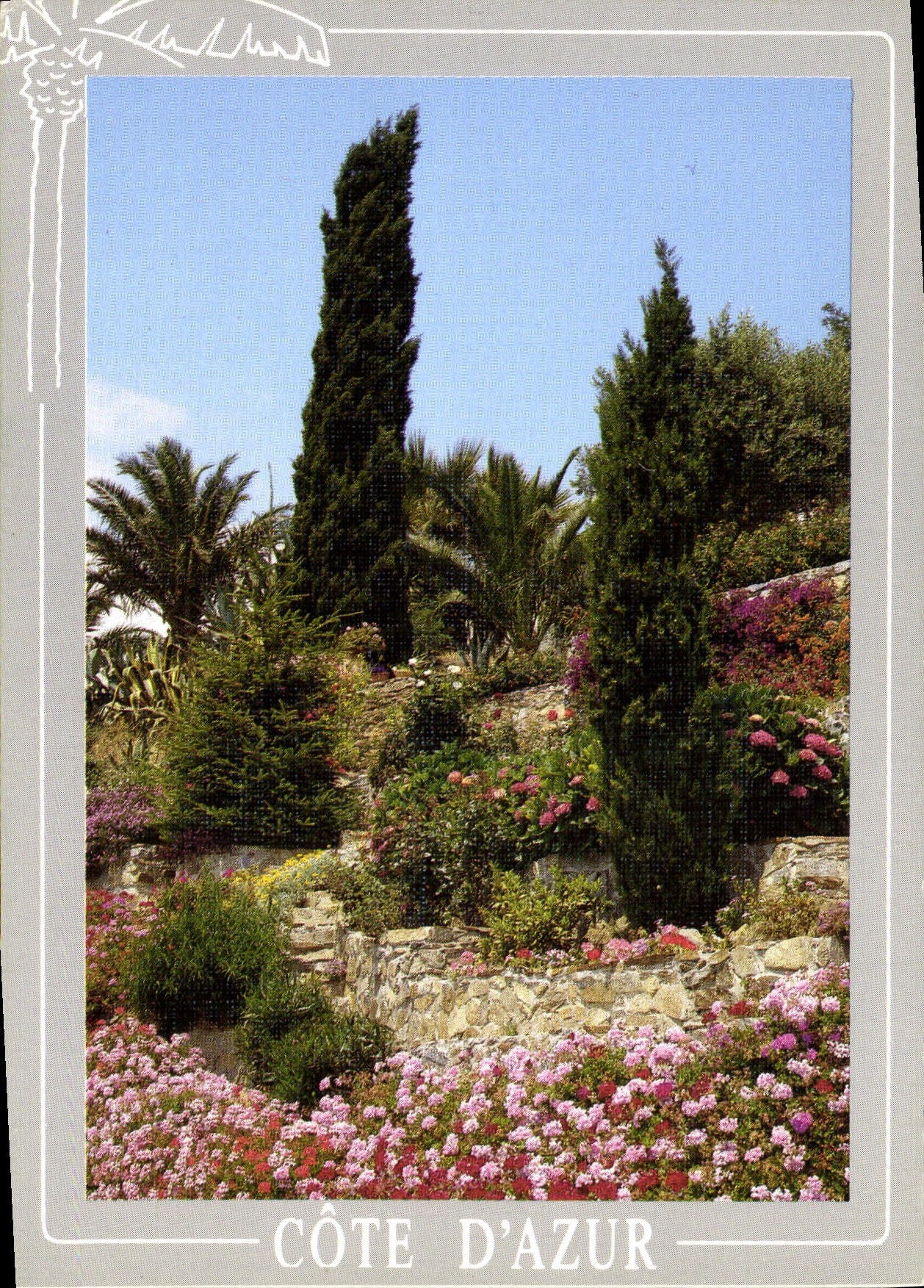 Jardins fleuris de la Côte d'Azur — Côte d'Azur — Les Editions Aris, n° 0 477