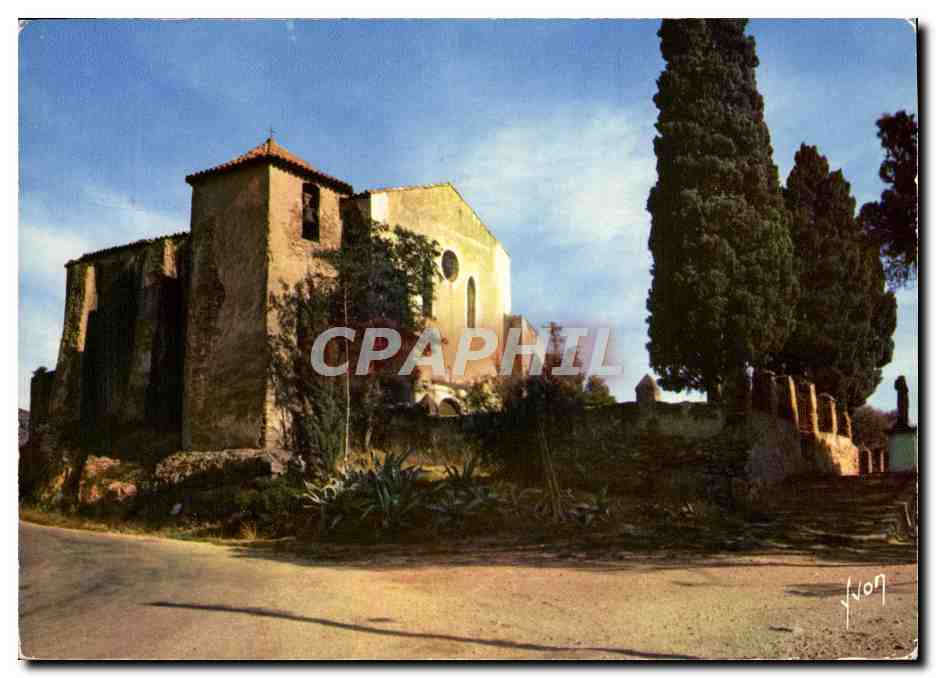 CPM La Cote d'Azur Miracle De La Nature Bormes Les Mimosas Chapelle Saint Francois