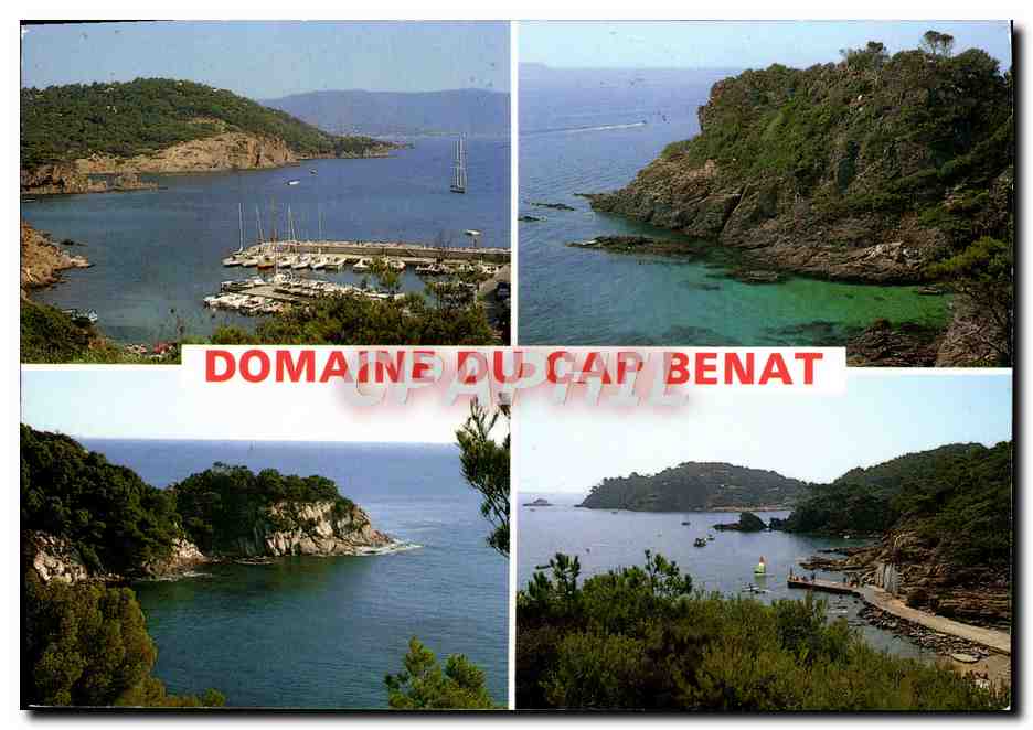 CPM La Cote d'Azur Bormes Les Mimosas Domane Du Cap Benat Port du Pradet Cap Blanc Grande Calanque 