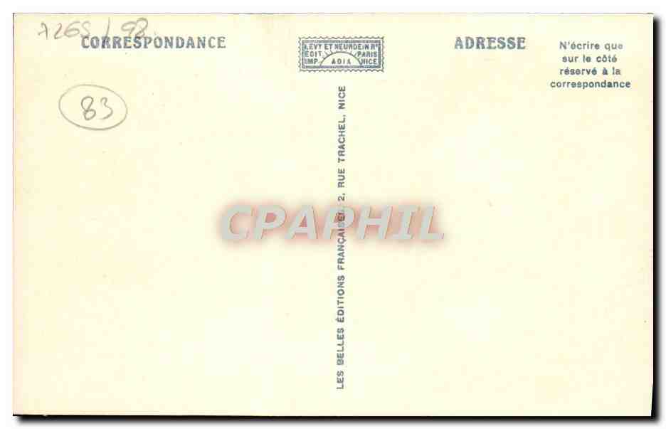 CPA La Cote D'Azur Bandol Un Coin Du Port — Rückseite