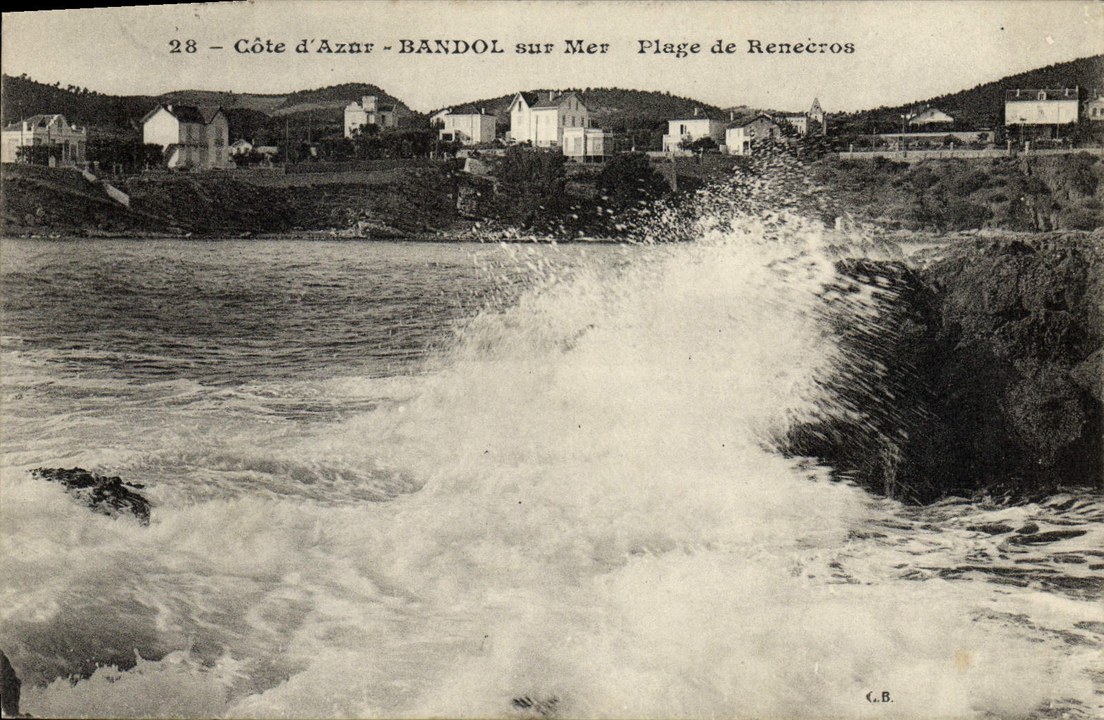 CPA Cote d'Azur Bandol Sur Mer Plage De Renecros