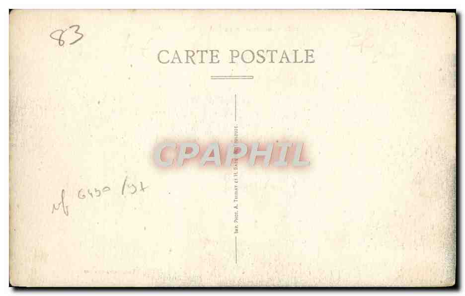 CPA Cote d'Azur Bandol Vue Generale Bateau — Rückseite