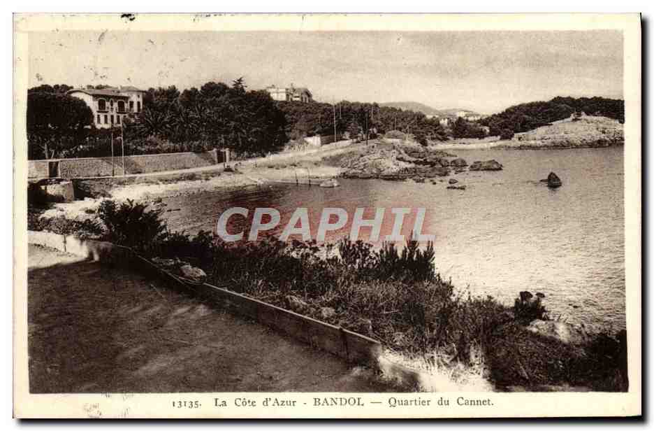 CPA La Cote d'Azur Bandol Quartier Du Cannet