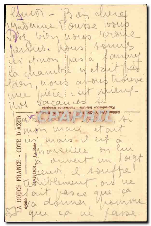 La Douce France - Côte d'Azur - Le Baïe — Édition Yvon — Reverso