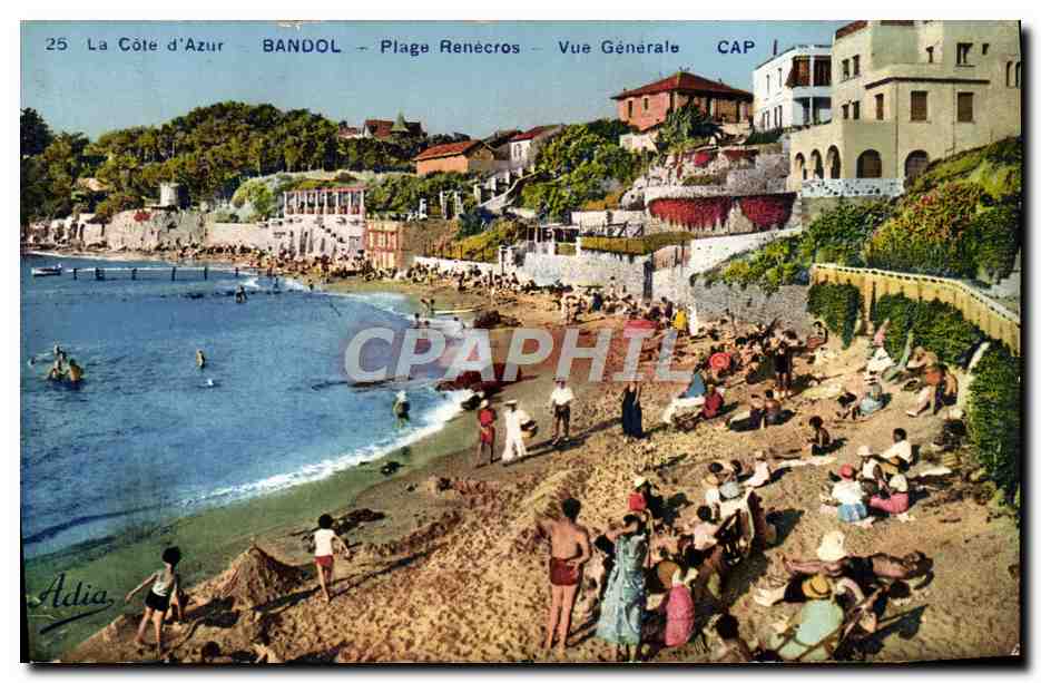 Bandol - Plage Renecros - Vue Générale — Adia, n°25
