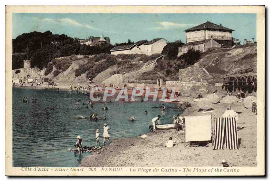 La Plage du Casino — Bandol — Éditeur : Imp. de la Côte d'Azur, Toulon