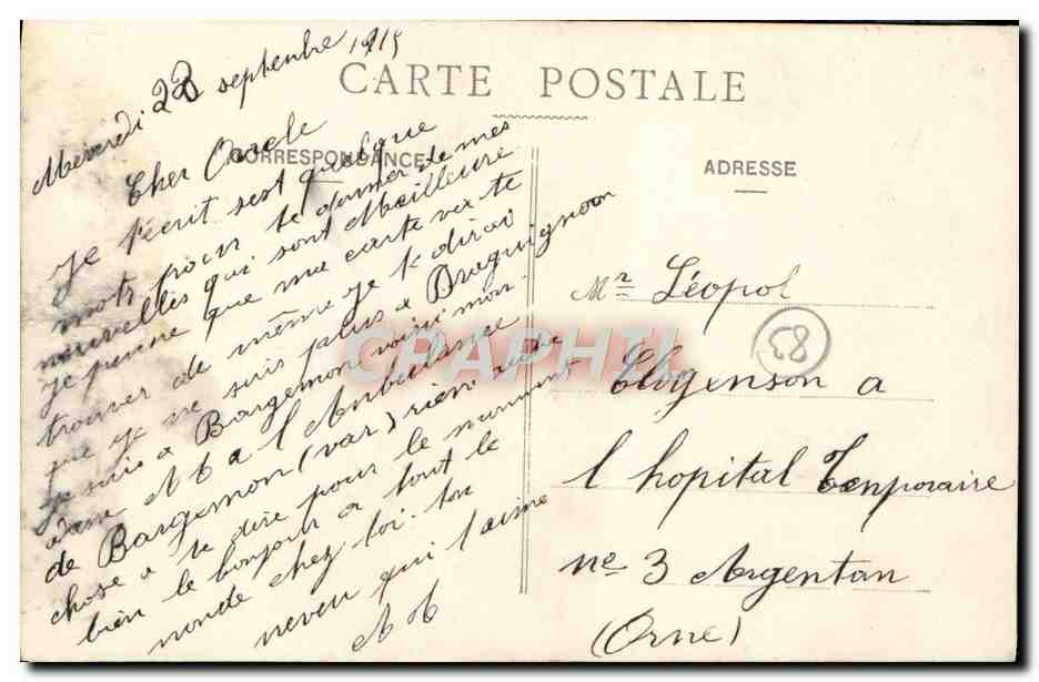 CPA Bargemon Rue De La Prison Vue Laugier Tabacs — Rückseite