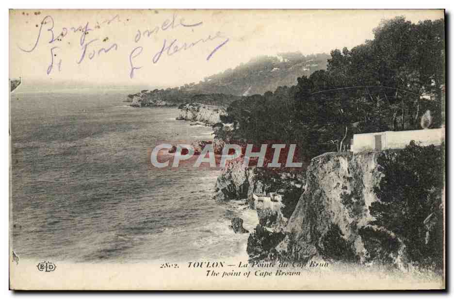 CPA Toulon La Pointe Du Cap Brun