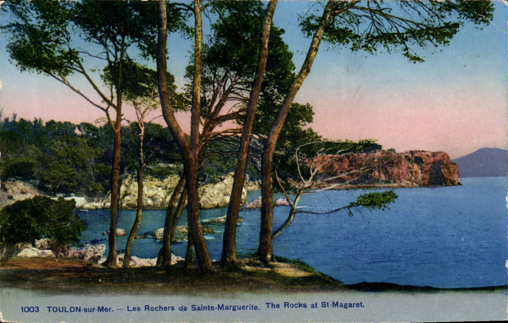 Toulon-sur-Mer — Les Rochers de Sainte-Marguerite — éditeur P. Béaumé, n° 1003