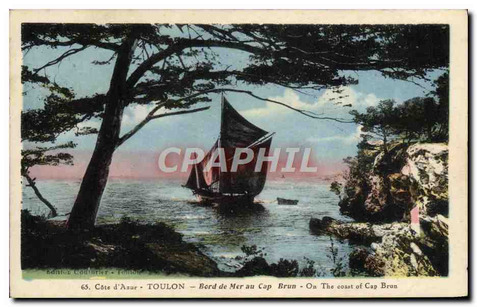 TOULON — Bord de Mer au Cap Brun — Édition Coudurier, n°65